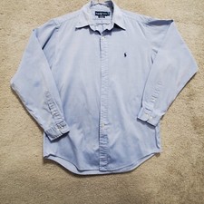 Usado, Camisa polo masculina Ralph Lauren 15,5 azul boca bordada logotipo pônei carreira comprar usado  Enviando para Brazil