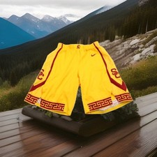 Bermuda de basquete Nike USC TROJANS MASCULINA USADA EM JOGOS EMITIDA POR EQUIPE 2019-2020 AMARELA comprar usado  Enviando para Brazil