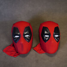Máscara de capacete vestível cosplay precisa feita à mão Deadpool tela + capa facial comprar usado  Enviando para Brazil