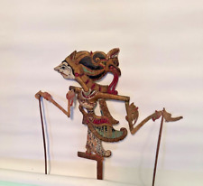 RARO BONECO DE SOMBRA INDONÉSIO ANTIGO DE MADEIRA WAYANG 15 POLEGADAS comprar usado  Enviando para Brazil