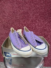 Vintage Anos 70 Dead-Stock Converse All Star Chuck Taylor Tops Baixos Boi Lilás Masculino Tamanho 8  comprar usado  Enviando para Brazil