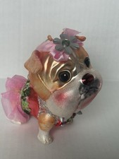 Girl bulldog glass for sale  Round Lake