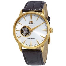 Relógio masculino Orient Esteem II coração aberto automático mostrador branco FAG02003W0 comprar usado  Enviando para Brazil