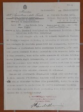 Vecchio documento fascismo usato  Sesto Fiorentino