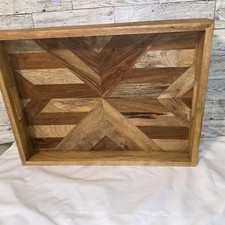 Chevron rectangular wood for sale  Farmington