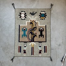 Pintura em areia Navajo tecelagem nativa americana Yei terra milho vintage comprar usado  Enviando para Brazil