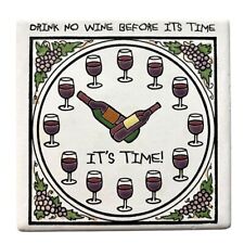Wine clock ceramic for sale  Whiting