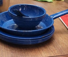 Blue graniteware pcs for sale  Little Rock