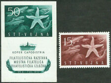 Trieste Zona B - Iugoslávia 1952, Folha Pequena de Peixe Vida Marinha, MNH comprar usado  Enviando para Brazil