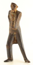 = Estatueta smoking antiga incomum de homem de ferro fundido comprar usado  Enviando para Brazil