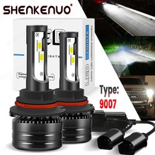 9007 HB5 lâmpadas de LED para faróis de carro kit de conversão f5 feixe Hi/Lo 6000K super branco comprar usado  Enviando para Brazil