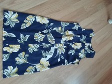 Peacocks navy floral for sale  TELFORD