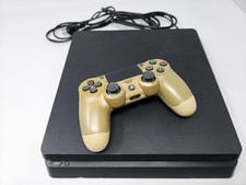 Console Sony PlayStation 4 PS4 Slim 1TB CUH-2115B, controle dourado, cabos (DESC) comprar usado  Enviando para Brazil