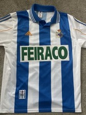 Deportivo La Coruna 1999-2000 Domowa koszulka piłkarska Jersey Adidas rozm. Large na sprzedaż  Wysyłka do Poland