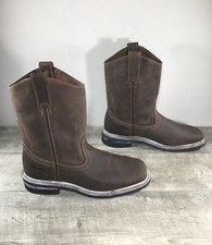Botas de couro masculinas guia de trilha Wellington biqueira quadrada motociclista 10 comprar usado  Enviando para Brazil