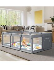 Cercadinho de bebê, brinquedo de bebê para bebês crianças pequenas, canetas de cerca de bebê cinza 74x50 comprar usado  Enviando para Brazil