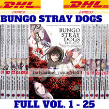 Używany, Bungo Stray Dogs Manga Comic English FULL SET Volume 1-25 Set Kafka Asagiri DHL na sprzedaż  Wysyłka do Poland