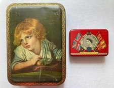 Antique tins x2. for sale  AXMINSTER