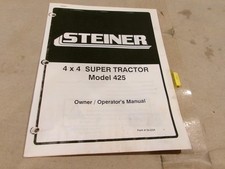 STEINER 4X4 SUPER TRATOR MODELO 425 MANUAL DO PROPRIETÁRIO/OPERADOR comprar usado  Enviando para Brazil