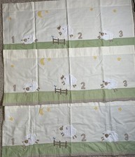 3 Cortinas de bebê Pottery Barn Kids contagem valance ovelha 44" x 18" fazenda de cordeiro comprar usado  Enviando para Brazil