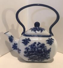 Teapot blue floral for sale  Ford