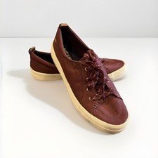 Usado, Tênis Feminino Sperry Crest Vibe Lona Brilhante Borgonha Dourado Tamanho 10 M comprar usado Usado, Tênis Feminino Sperry Crest Vibe Lona Brilhante Borgonha Dourado Tamanho 10 M comprar usado  Enviando para Brazil