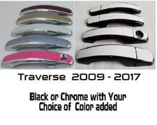 Sobreposições de maçaneta de porta personalizadas pretas ou cromadas 2009-2017 Chevy Traverse U PICK CLR comprar usado  Enviando para Brazil