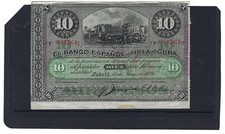 España: Colonial Español 1896 - 10 Pesos Ex. Billete fino. Como se muestra en el escaneo segunda mano  Embacar hacia Mexico