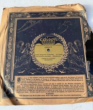 Disco de diamante Edison Long Play - 24 minutos - 10003 - Super raro com capa comprar usado  Enviando para Brazil