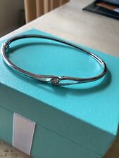 Diamonique silver bangle for sale  REIGATE