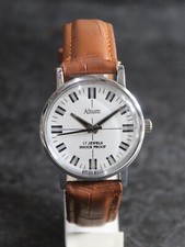 Relógio de pulso Altum mecânico M10 corda manual 17 joias pulseira de couro sintético comprar usado  Enviando para Brazil