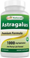 O Melhor Naturals astragalus 1000 Mg 120 cápsulas, extrato de astragalus comprar usado  Enviando para Brazil