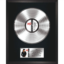 Michael Jackson – Ruim / LP Platina 12" / Lembrança em moldura preta / Pop / Dança comprar usado  Enviando para Brazil