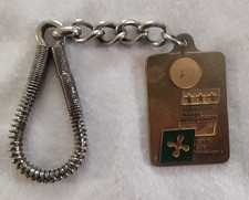 Portachiavi vintage metallo usato  Italia