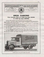 Pub brochure berliet d'occasion  Expédié en Belgium