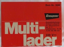 Graupner ladegerät 12v gebraucht kaufen  Warthausen