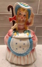 Little Bo Peep Cookie Jar JC Napco 1957 cerâmica 9" Japão K2292 usado anos 50 comprar usado  Enviando para Brazil