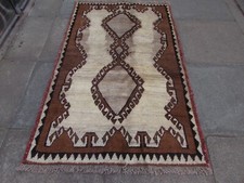 Vintage Tradicional Mano Hecho Oriental Gris Marrón Lana Gabbe Tapete 163x102cm comprar usado  Enviando para Brazil