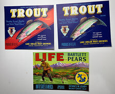 3 vintage crate fruit labels for sale 3 vintage crate fruit labels for sale Dayton
