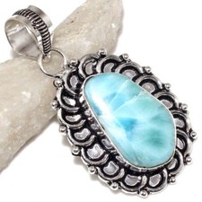 Pendentif larimar plaqué d'occasion  Pau