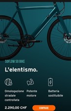 Bicicletta elettrica soflow usato  Olbia