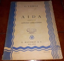 Giuseppe verdi aida usato  Italia