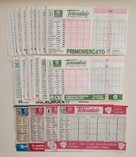 Lotto schedine totocalcio usato  Brescia