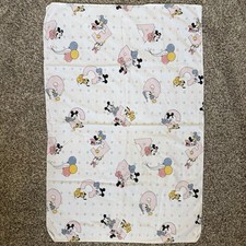 Cobertor de berço vintage Dundee 1984 Disney Baby ABC bloco Mickey Minnie Mouse, usado comprar usado  Enviando para Brazil