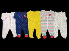 Lote de pijama de algodão com pés Carter's tamanho 3 meses bebê menina, usado comprar usado  Enviando para Brazil