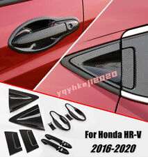 Tampa de maçaneta de porta de carro acabamento ABS fibra de carbono para Honda HR-V HRV 2016-21  comprar usado  Enviando para Brazil