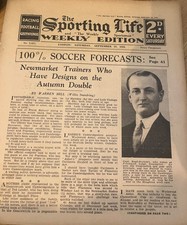 1934 sporting life for sale  LIVERPOOL