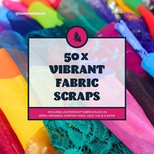 Vibrant fabric scraps for sale  SHREWSBURY