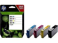 Genuine HP 364 Cartuchos De Tinta Preto, Ciano, Magenta, Amarelo-Grátis Uk DELIVERY comprar usado  Enviando para Brazil
