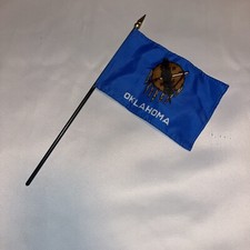 Bastão de mesa Oklahoma State Flag 4"x6" comprar usado Bastão de mesa Oklahoma State Flag 4"x6" comprar usado  Enviando para Brazil